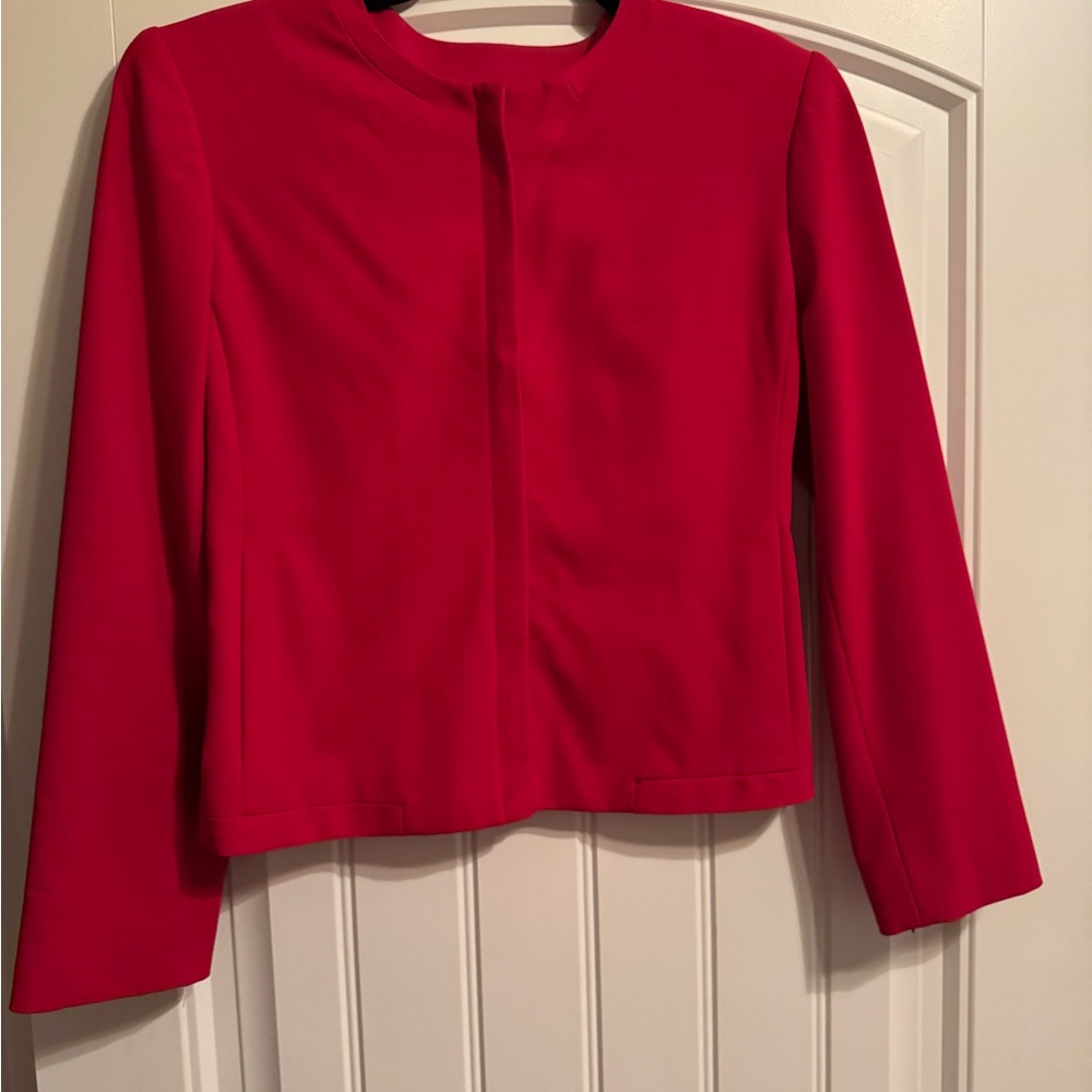 Oscar de la Renta Vibrant Red Blazer